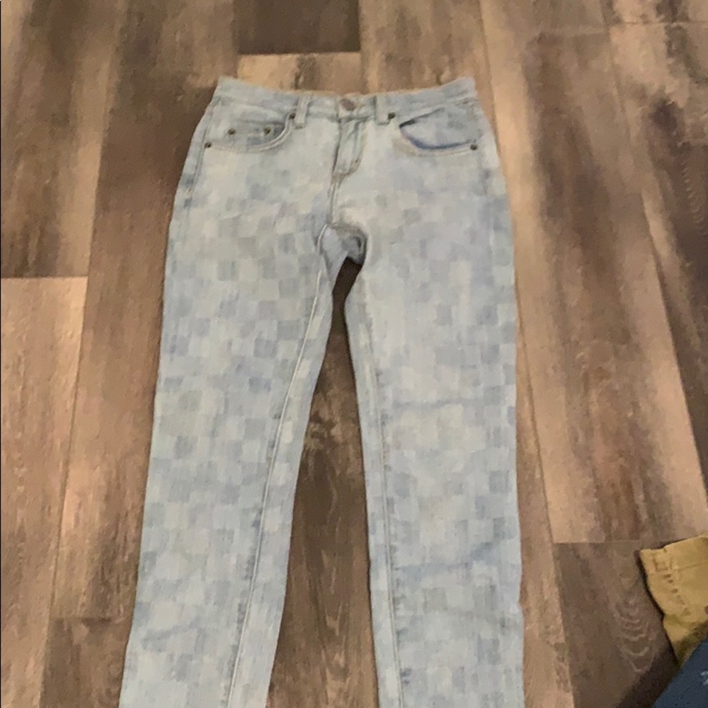 Carmar checkered skinny jeans